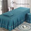QTQHOME Beauty Salon Massage Table Cover Set, Solid Color, Soft Microfiber, Quilted Pillowcase and Stool Cover (60 x 180 cm, C) view 4