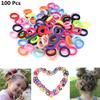 100 Cute No-Crease Hair Ties for Girls and Kids view 2