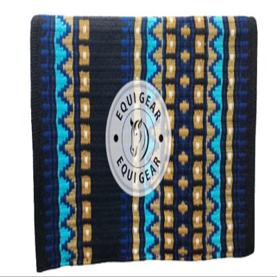 EQUIEMPRESS Western Show Saddle Pad, New Zealand Wool, Top Wool Pad Sensor Flex (Adjustable), A-373 (34" x 33")