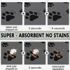 FANSU Dog Bowl Mat, Absorbent Fast-Drying Washable Non-Slip Diatomaceous Earth Feeding Mat for Dogs & Cats (Rabbit, 140 x 60 cm) view 4