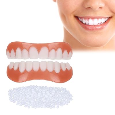 Care Spring 2-Pair Silicone Cosmetic Veneers for Upper and Lower Teeth