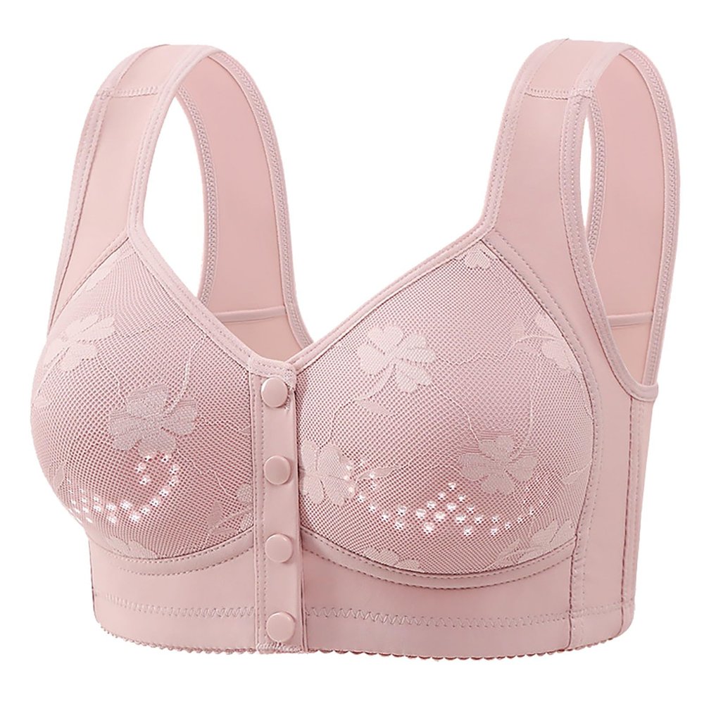 SRZYMJ Women's Wireless Push-Up Sports Bra with Strong Support