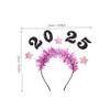 FOYTOKI New Year's Headband with Glitter Stars view 2