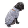 Soft Warm Winter Dog Sweater, Gray, XS view 4