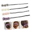 Floral Hair Bun Makers, 4-Piece Set view 3
