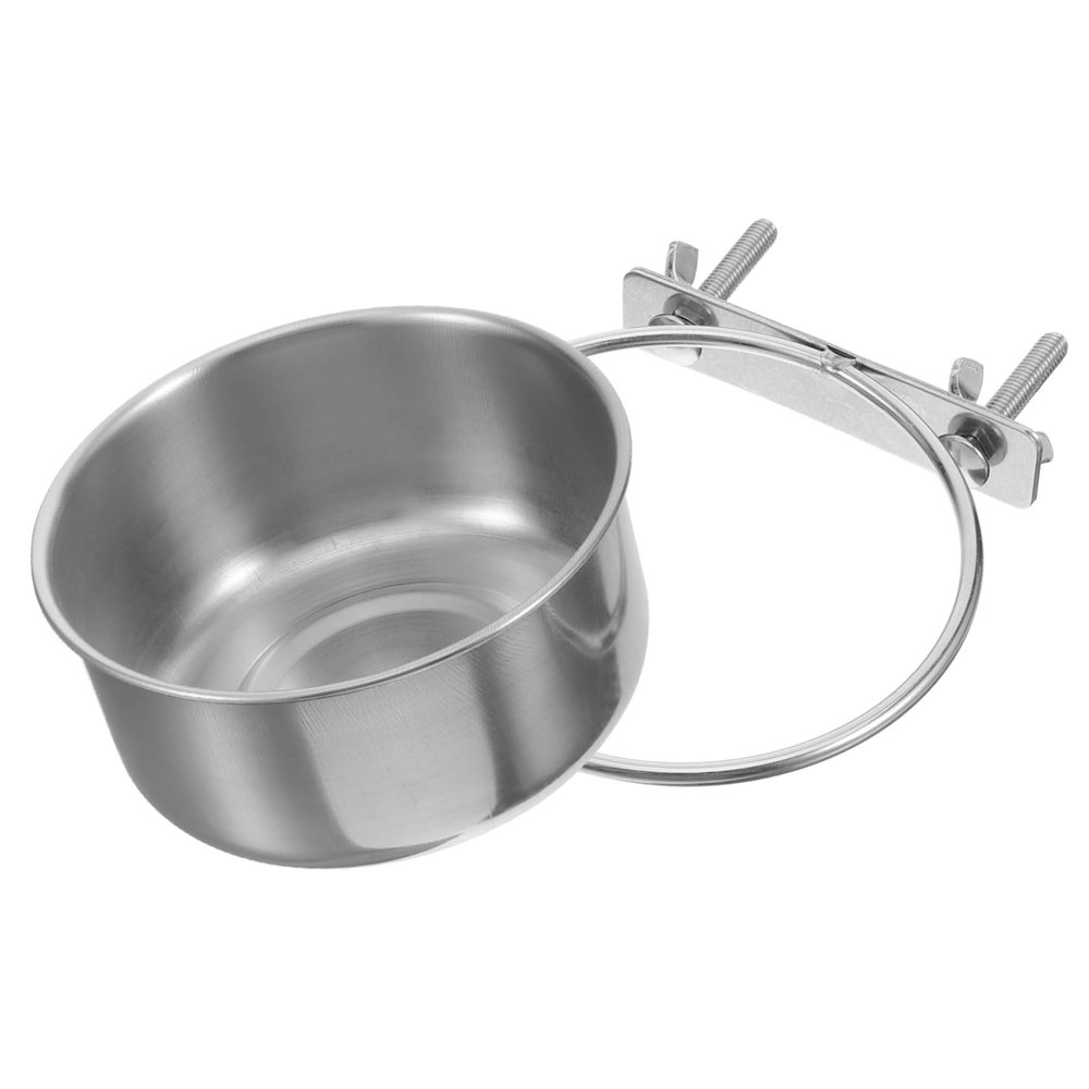 HAPINARY Stainless Steel Parrot Feeder and Water Bowl for Cages, 10 x 4.5 cm