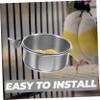 HAPINARY Stainless Steel Parrot Feeder and Water Bowl for Cages, 10 x 4.5 cm view 2
