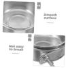 HAPINARY Stainless Steel Parrot Feeder and Water Bowl for Cages, 10 x 4.5 cm view 4