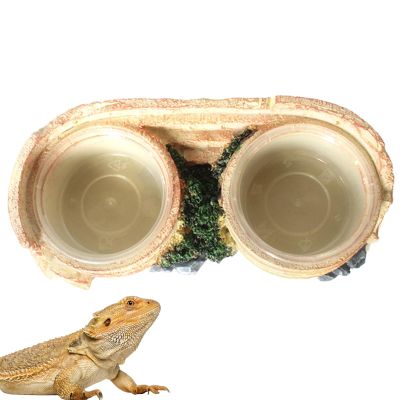 Reptile Feeding and Water Bowl, Resin Dish