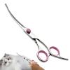 Dog Grooming Preparation Scissors, Curved Pet Hair Scissors, Safety Tool with Tips, 6.69 x 2.17 in view 1