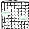 Playground Rope Safety Net, Black, 14.7 x 32.8 ft view 2