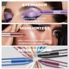 3-Piece Pearlescent Eyeshadow Pencil Set, Metallic Shimmer Eyeshadow Stick Eyeliner Pencils with Sharpener, Highly Pigmented Waterproof Makeup Sticks view 4