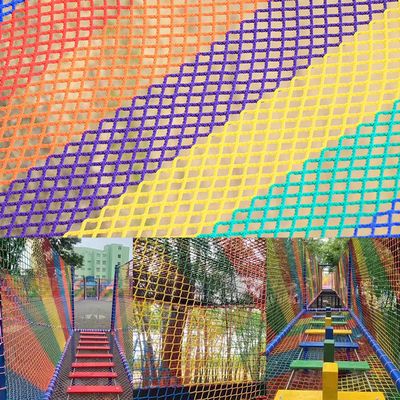 BZPOVB Knotless Playground Safety Rope Net, Multicolor, 3.2 x 19.6 ft (1 x 6 m)