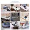 Overbed Table with Casters, Height-Adjustable Rolling Table for King-Size Beds view 4