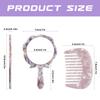 FengQingHuaGG Small Hand Mirror, Compact Travel Makeup Mirror for Travel, Camping, and Everyday Use (Purple) view 3