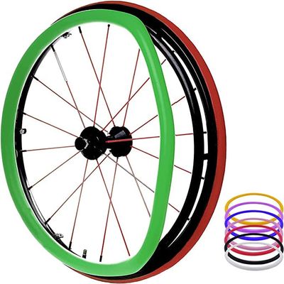 Non-Slip, Wear-Resistant Wheelchair Push Rim Covers for 22/24-Inch Rear Wheels