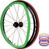 Non-Slip, Wear-Resistant Wheelchair Push Rim Covers for 22/24-Inch Rear Wheels view 1