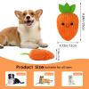 Andiker Carrot Dog Toy, 9.84'' Squeaky Toy for Small and Medium Dogs view 2