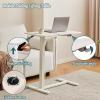 Height-Adjustable Overbed Table with Swivel Hidden Casters view 3