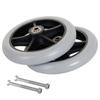 GZKDKZB 2-Pack Wheelchair Replacement Caster Wheels, Gray, 7 in (17 cm) view 1