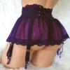 Women’s Sexy Lace Lingerie Set with Push-Up Babydoll Dress, Bra, Thong, Mini Skirt and Stockings view 2