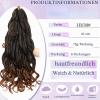 Locescsoc 24-Inch French Curl Braiding Hair, 8 Packs, 1B/30 view 2