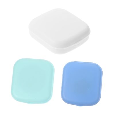 HAPINARY 3-Piece Decorative PP Contact Lens Case with Mirror and Tweezers, Compact Travel Storage, Random Color