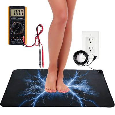 Earthvera Grounding Mat for Feet, 61 x 40.6 cm, with Multimeter and Cord