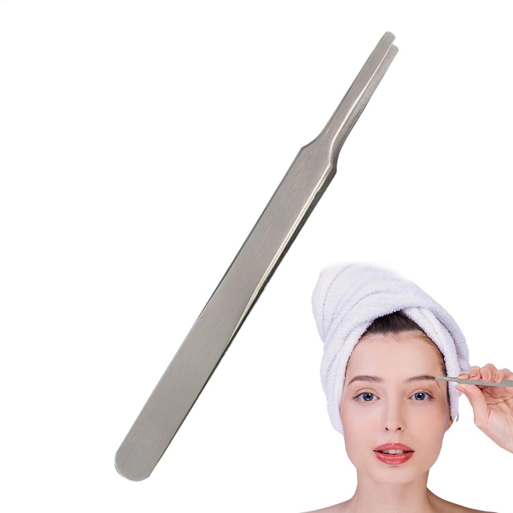 Eyelash Extension Tweezers, Stainless Steel Precision Eyelash Curler and Applicator, Hair Removal Clip, Beauty Tools for Electronics and Jewelry Making