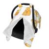 Baby Seat Cover with Cute Cheese Print, Soft Nursing Cover for Girls and Boys view 2