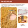 pujindu Artificial Thatch Roll DIY Straw Roof Decor for Patio, Beach, Tiki Bar, and Garden (39.4 x 118 in) view 4
