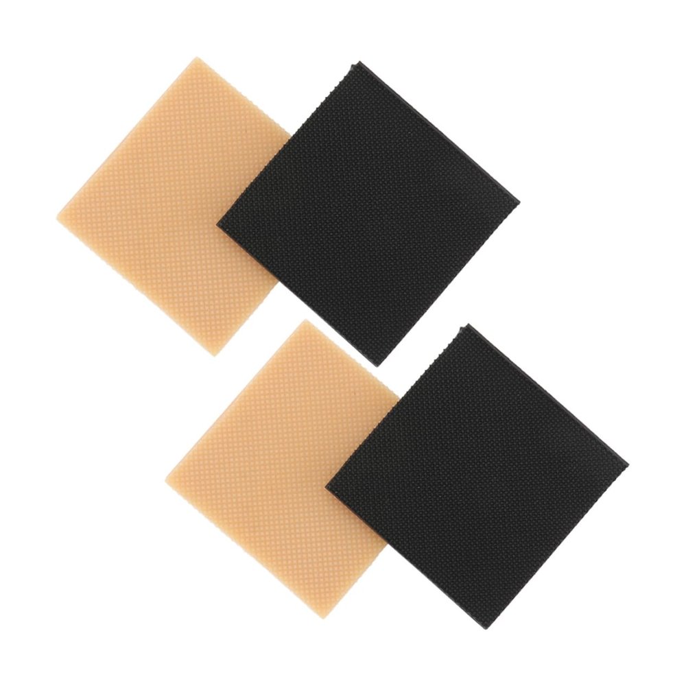 GOOHOCHY Tuli Non-Slip Rubber Heel Pads, Cuttable, Wear-Resistant, Quiet, 4-Piece Set for High Heels
