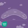 TRUMELAND Replacement Cover for Flexible Nursing Pillows, Fits 180 cm Pillows, 100% Cotton Jersey view 4