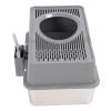Fockety Stainless Steel Cat Litter Box, Semi-Enclosed, High-Sided, Top-Entry view 1