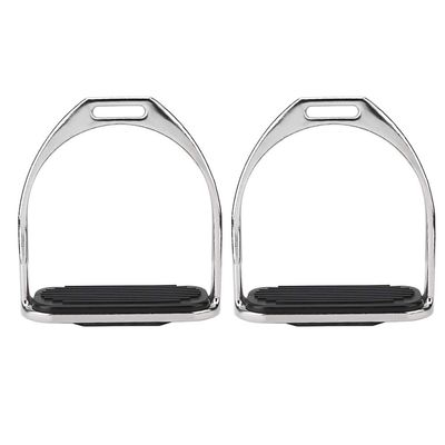 Iron Stirrup with Rubber Pad for English Saddles