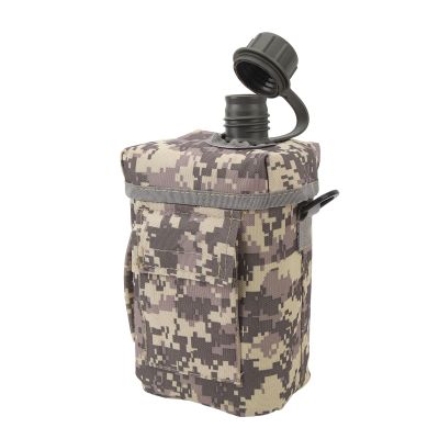 Portable 2 L Insulated Water Bottle with Oxford Fabric Cover for Driving and Hiking (ACU)