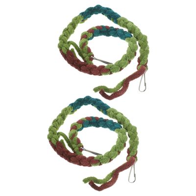 HAPINARY 2-Piece Cotton Rope Climbing Vines for Reptiles and Hermit Crabs