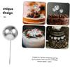 TINEASUR 108-Piece Silver Mini Ball Cake Decorations with Foam and Wire for Birthdays, Dessert Tables, and Family Celebrations view 3