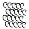 Healvian 20-Pack Black Silicone Mask Ear Saver Hooks with Adjustable Ear Loops view 1