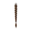 Synthetic Braided Ponytail Hair Extension with Elastic Band, Box Braids for Women, Long Black Braids (2 pcs, Light Black) view 1