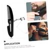 Folding Beard Comb for Men, Fine Teeth, Black, Christmas Event view 2