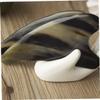 Beavorty 11 cm Gua Sha Scraping Tool, Natural Buffalo Horn, Black Heart Shape view 3