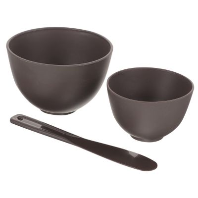 Silicone Face Mask Bowl and Stirring Stick, Foldable, Heat-Resistant
