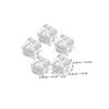 Acrylic Artificial Ice Cubes, Irregular Square, 50 Pieces view 2
