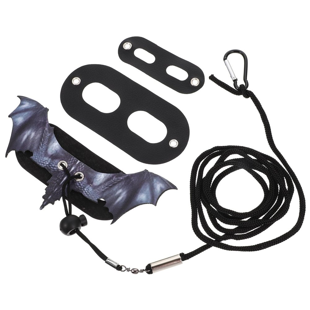 Reptile Harness with Leash, Bat Design
