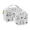 Amooorous 2-Pack Black and White Baseball Clear Hanging Toiletry Bags view 2