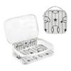 Amooorous 2-Pack Black and White Baseball Clear Hanging Toiletry Bags view 3