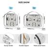 Amooorous 2-Pack Black and White Baseball Clear Hanging Toiletry Bags view 4