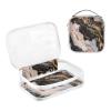 Amooorous Marble-Textured Toiletry Bags, Clear, Black, Cream, Pink and Gold, TSA-Compliant, Reusable, 2-Pack view 3