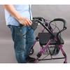AYCDL Wheelchair Walking Aid for Older Adults, Four-Leg Armrest, Medical Walker with Seat-Plate Basket view 4